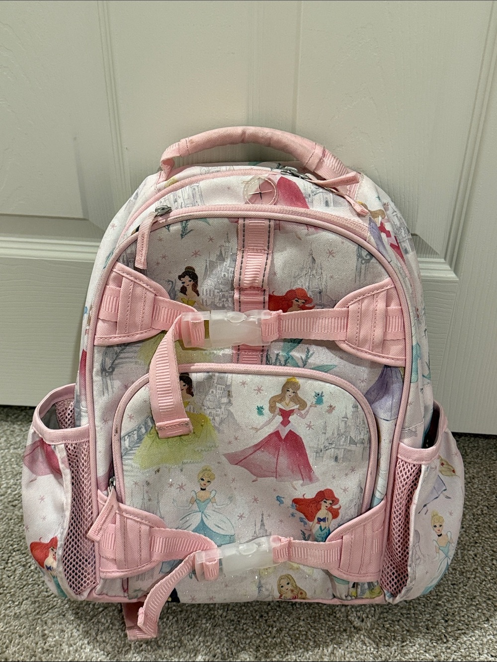 Pottery Barn Mackenzie Disney Princess Castle Shimmer Backpack